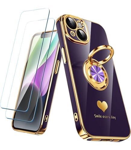 Aozuoton IPhone 14 Case With HD Screen Protector, Military Grade