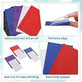 ViEinkaufen 500 Pcs Soft Card Sleeves 66 x 91 mm MTG Black White Red Purple Blue view 4