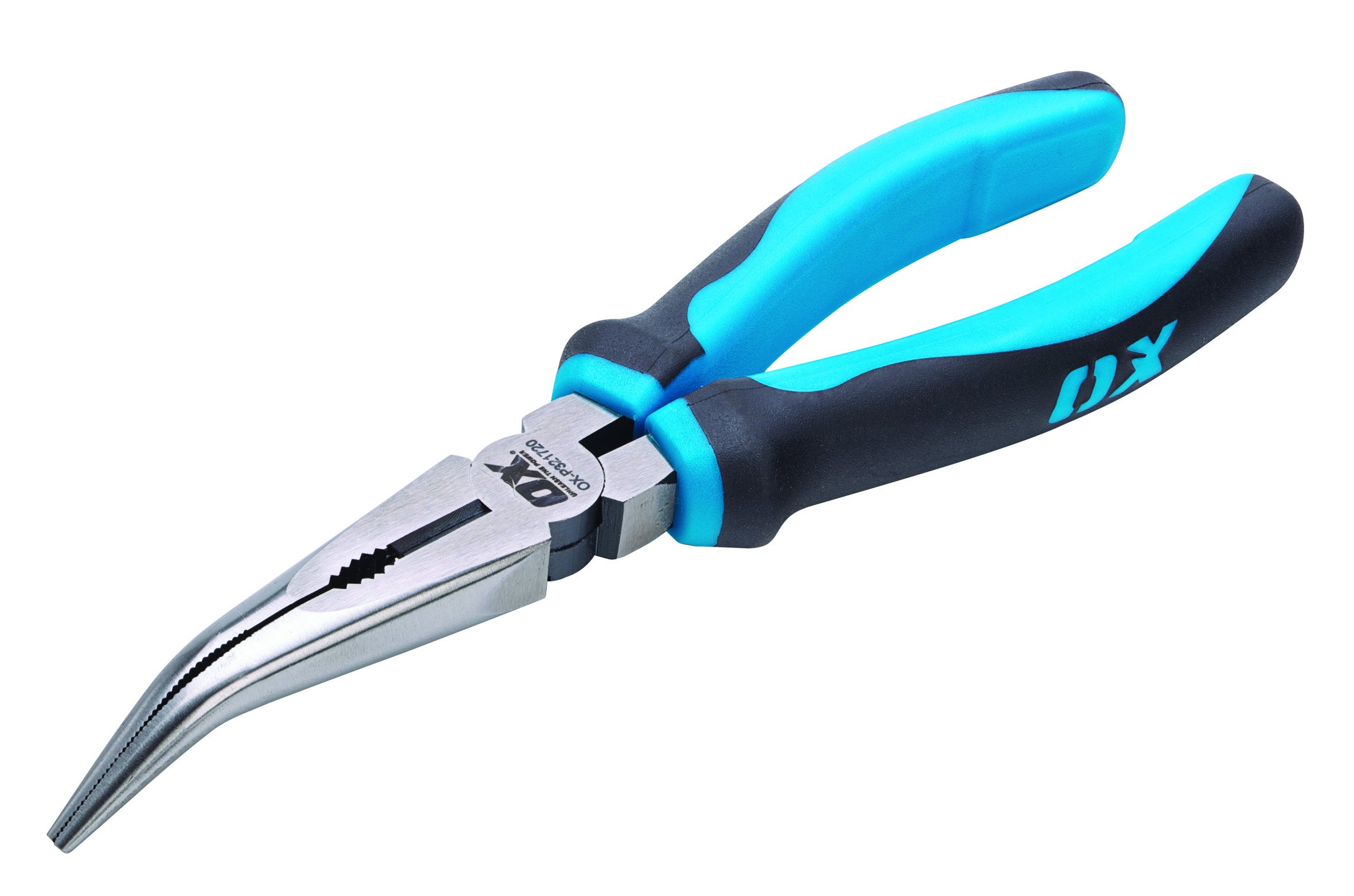 OX Pro Bent Long Nose Pliers - 200mm (8")