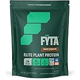 FYTA Vegan Protein Powder - Chocolate Plant Based Protein Powder with Better Taste & Texture Than Whey Protein - 30g Non-GMO & Dairy Free Protein Powder Vegan for Women & Men - Creamy Chocolate 630g