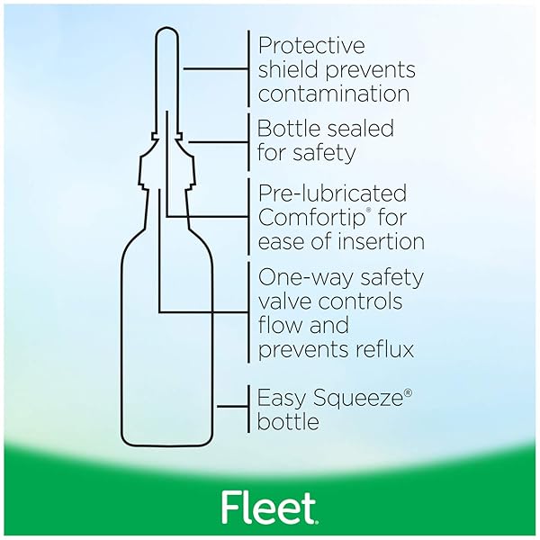 FLEET LAXATIVE SALINE ENEMAS FOR CONSTIPATION RELIEF FOR ADULTS, FAST AND EFFECTIVE, 4 BOTTLES PER PACK, 4.5 FL OZ EACH