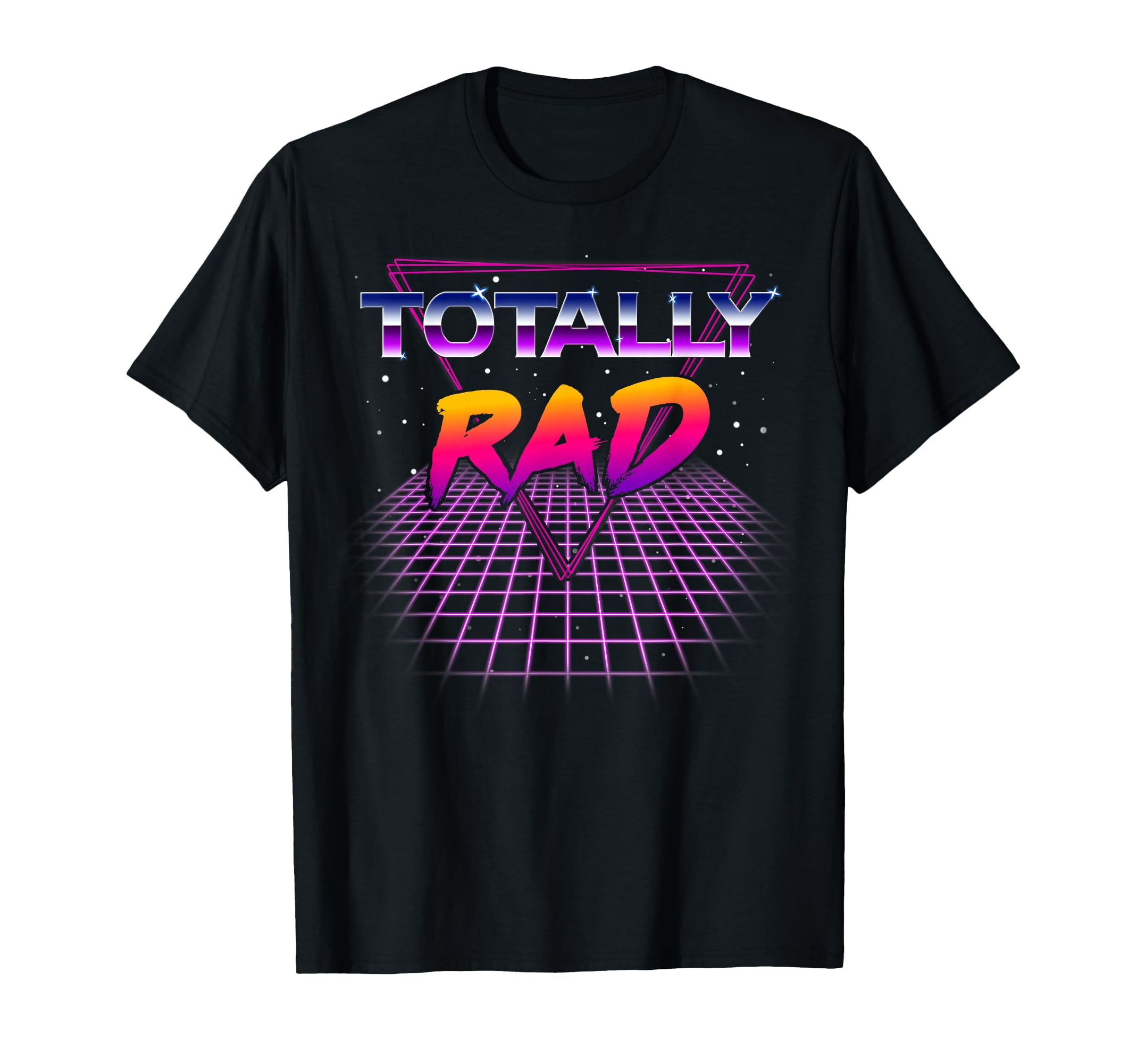 Totally Rad 1980s Halloween Costume 80s Grid Outer Space T-Shirt