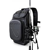 ARCPRO Fishing Sling Pack, EVA Hardshell with Foldable Workstation, Water-Resistant Convertible Front/Back Tackle Bag for 2&times;3600 Trays, Saltwater Freshwater Crossbody