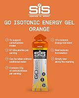 Science in Sport GO Isotonic Energy Gels Orange 15 x 60ml 22g Carbs Vegan view 2