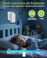 Dayear Dayear 3 Pcs Air Purifier Plug-in Negative Ion Air Purifier Bedroom view 5