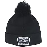 Penn State Nittany Lions NCAA Officially Licensed Pom Beanie Patch Switchback Black