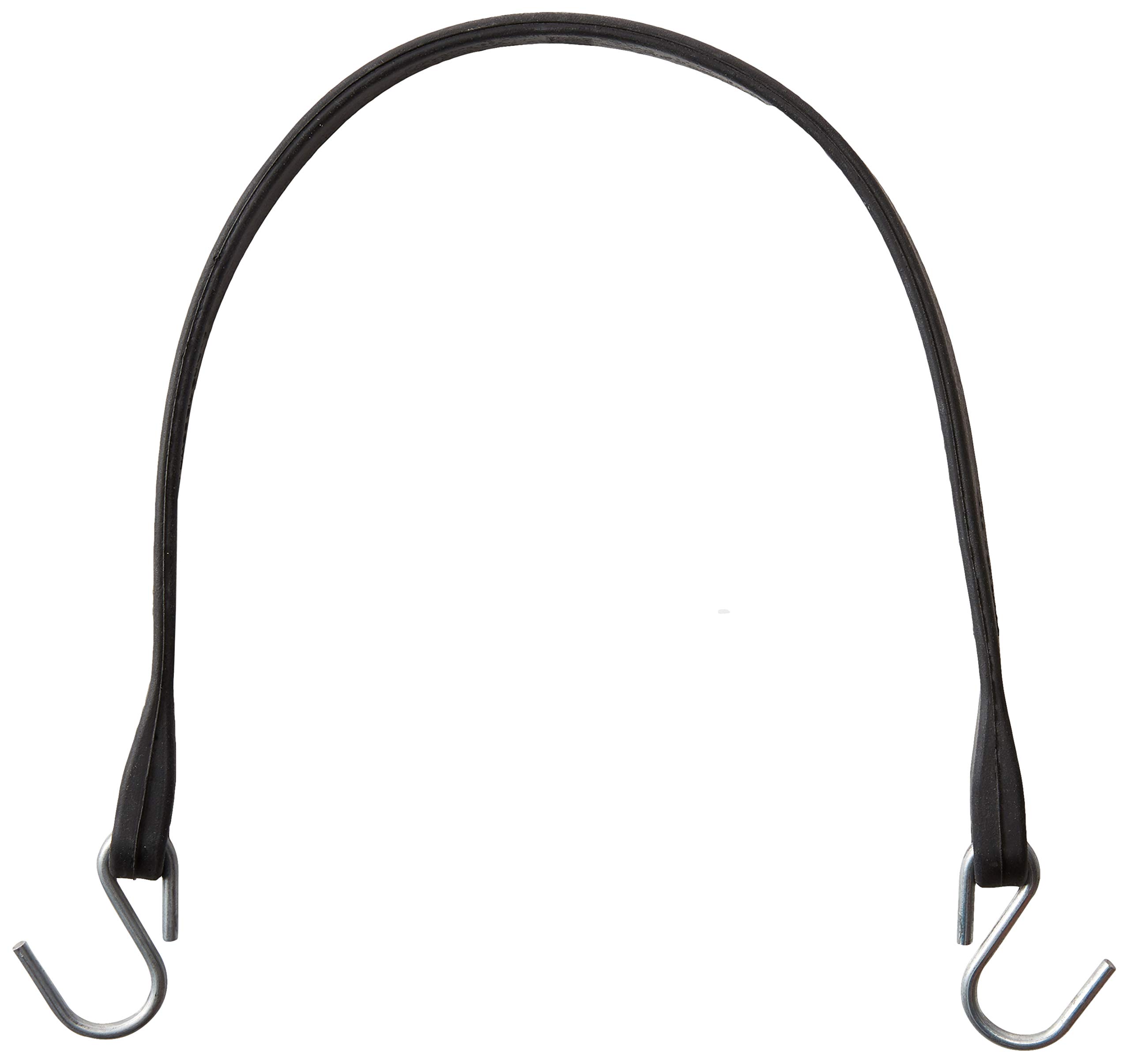 21" Inch Rubber Bungee Cords with Hooks Crimped S Hooks Natural