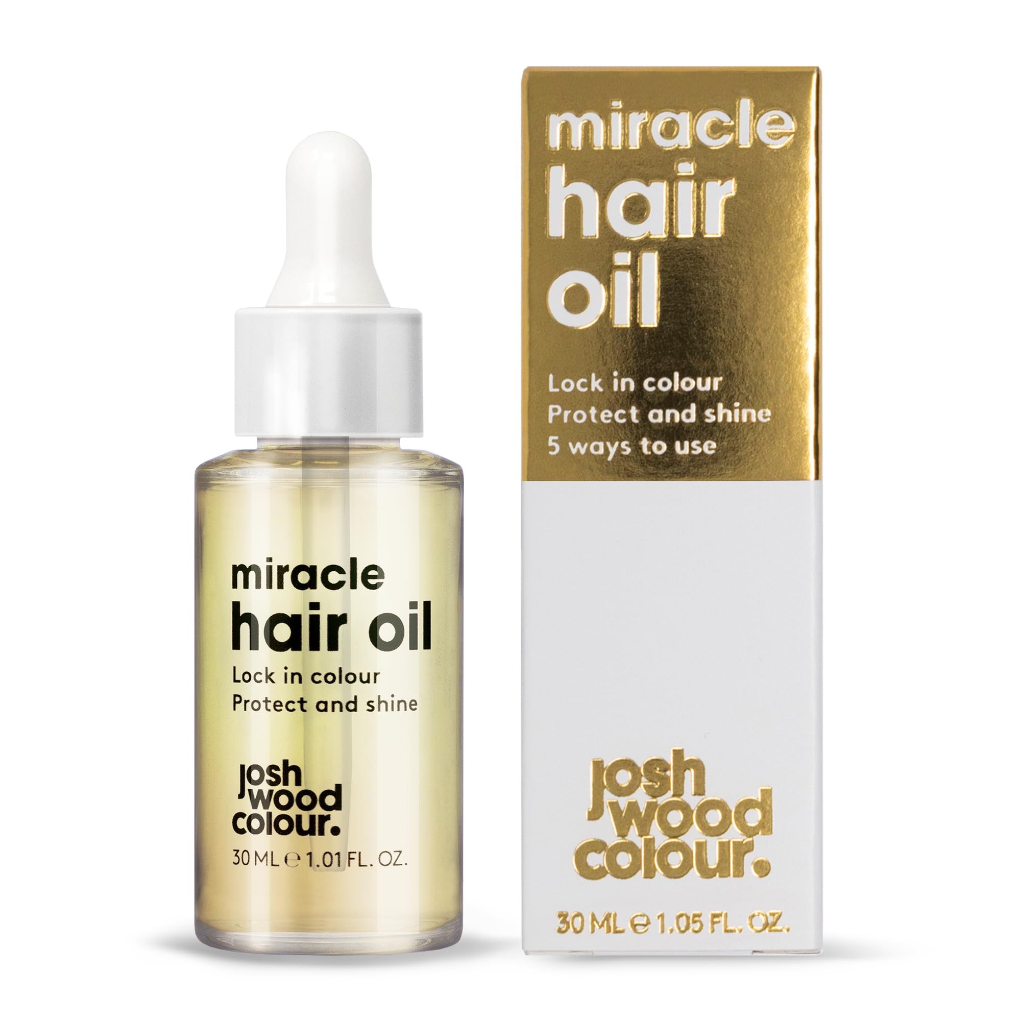 Josh Wood Colour Miracle Hair Oil, Lock in Colour, Protect and Shine 30ml