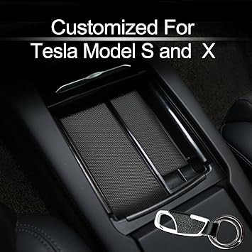 Compatible With Fit For 2016 2018 Tesla Model X 2017 2018 Model S Center Console Organizer Armrest Storage Box Holder Container Glove Pallet Tray