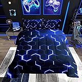 Erosebridal Honeycomb Comforter Set Neon Light