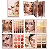 Miss Demi All In One Makeup Palette Set, Eyeshadows+Highlights+Blushes+Contours+Lipstick for Complete Beauty Looks, Neutral Cream & Powder, Crease-Proof Wear, Cosmetics Gift Kit. (01 Color)