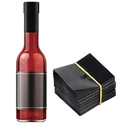 Black Shrink Bands,65x60 mm 200 Pieces Black