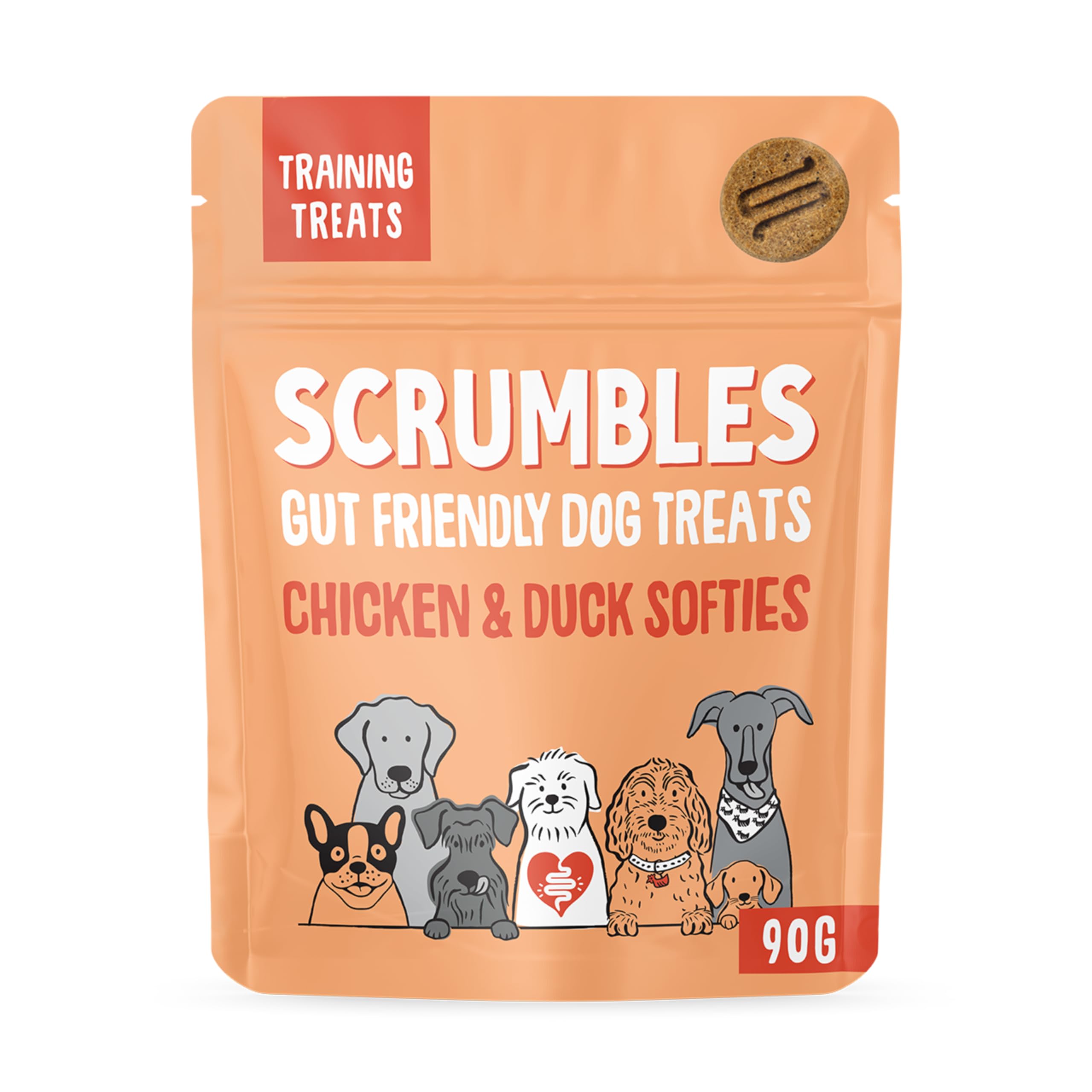 Scrumbles Softies, Chicken Training Treats (Pack of 8)