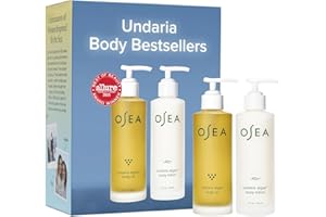OSEA Undaria Body Bestsellers Full Size Set – Limited Edition Holiday Bundle - Includes Undaria Algae™ Body Oil 5oz & Undaria Algae™ Body Lotion 5oz – Hydrating & Firming Body Care