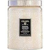 Voluspa Santal Vanille Candle, 18 oz, Coconut Wax Blend, Scented Candles for Home, 100 Hour Burn Time, Candle Jars
