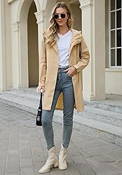 Zando Travel Rain Coats for Women Packable - Rain