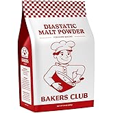 Bakers Club Artisan Diastatic Malt Powder 10oz - Enhance Flavor, Crust, Rise, Texture - Baking Bread, Pizza Crust, Pretzels, 