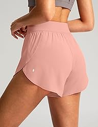 Soothfeel High Waisted Athletic Running Shorts for