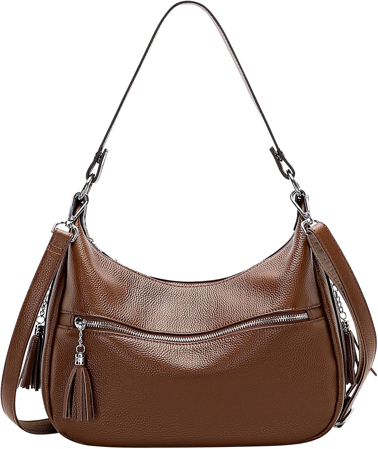 OVER EARTH Womens Handbags Soft Leather Hobo Shoulder Bag