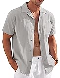 COOFANDY Mens Hawaiian Shirts Short Sleeve Summer
