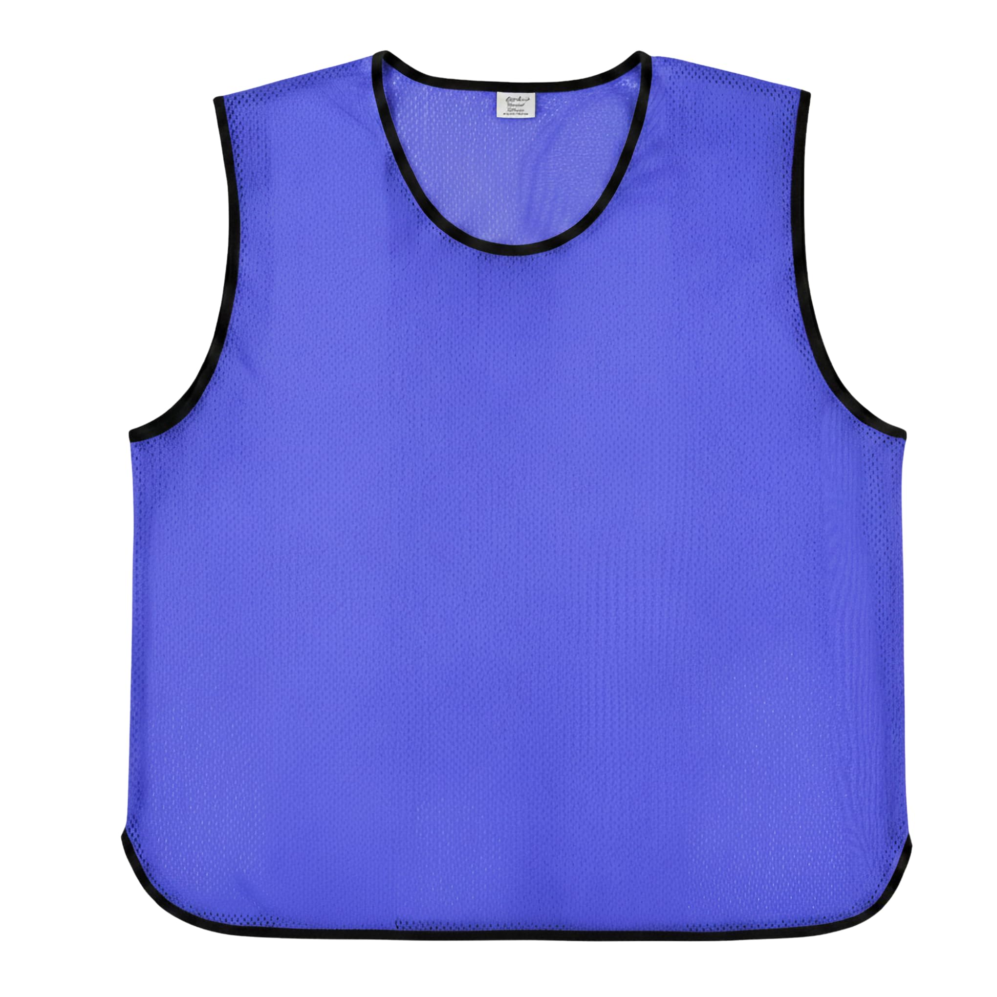 Sterling Sports 10 X Training Bibs Sports Mesh Football Bibs Adult - Quick Dry Football Training Equipment For Soccer, Rugby, Basketball & Cricket - Ideal Team Practice Vests (Royal Blue, Junior)