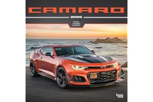 Camaro OFFICIAL | 2025 12 x 24 Inch Monthly Square Wall Calendar | Plastic-Free | BrownTrout | Chevrolet Motor Muscle Car