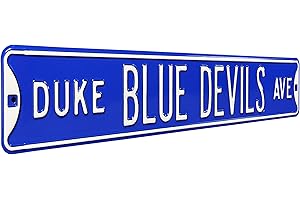 NCAA College Metal Wall Décor- Large, Heavy Duty Steel Street Sign by Authentic Street Signs