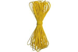 BROTHER YIXIU Dyneema Reflective Rope -2mm 400kg Fracture Strain - Suitable for Tents, Kite Surfing, and Other 65 feet (Yellow, 2mm)