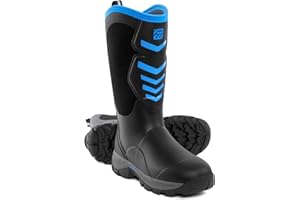 PW WOVENPAK WOVENPAK Rubber Boots for Men, Mens Boots Waterproof Insulated Hunting Boots with Steel Shank, Neoprene Rubber Work Mud Boots Outdoor All Season, Size 6-13