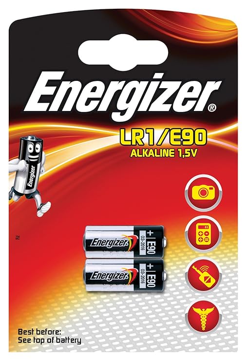 Energizer Alkali Spezialbatterie LR1/E90, 2 Stück