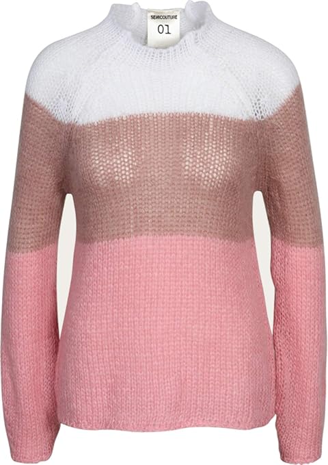 pullover mit streifen an den ärmeln damen