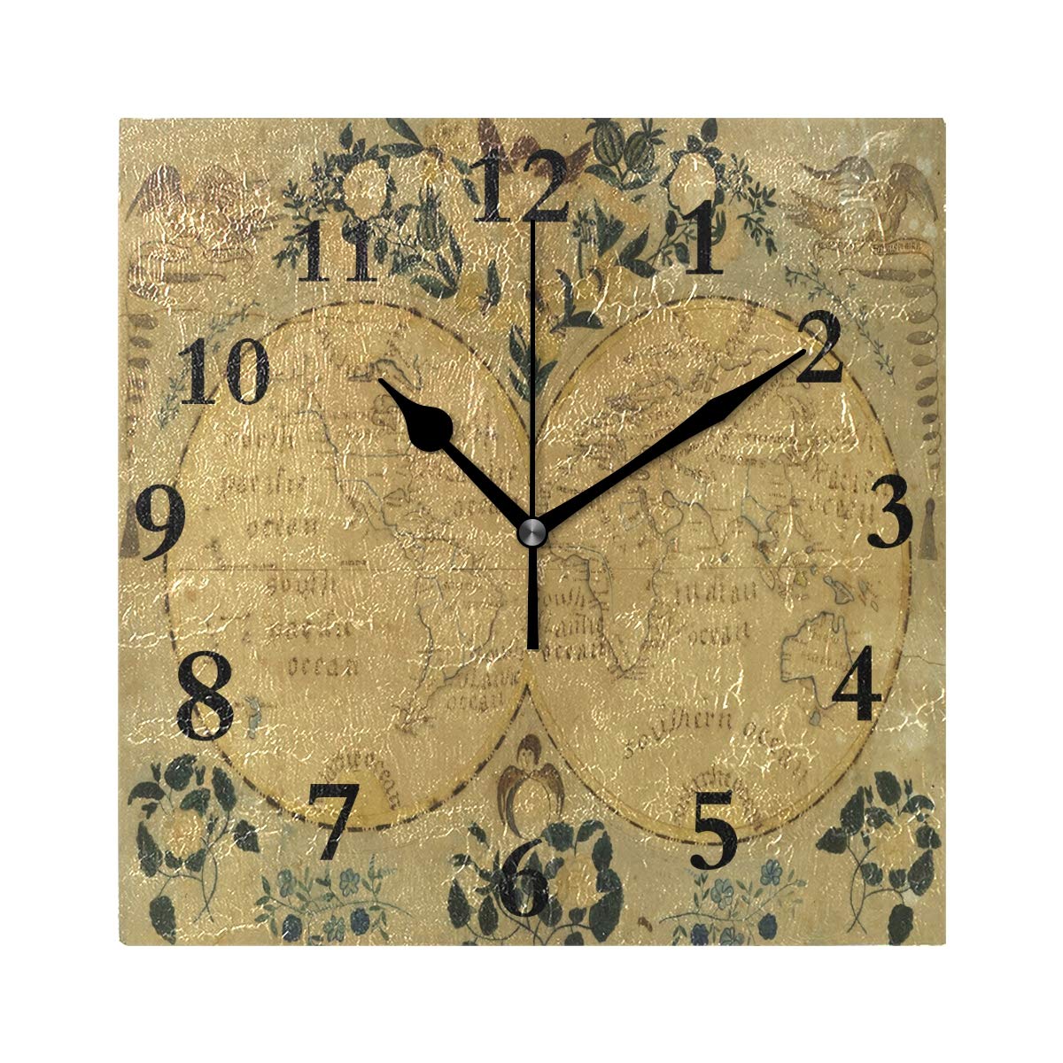 Best living room clocks wall large maps