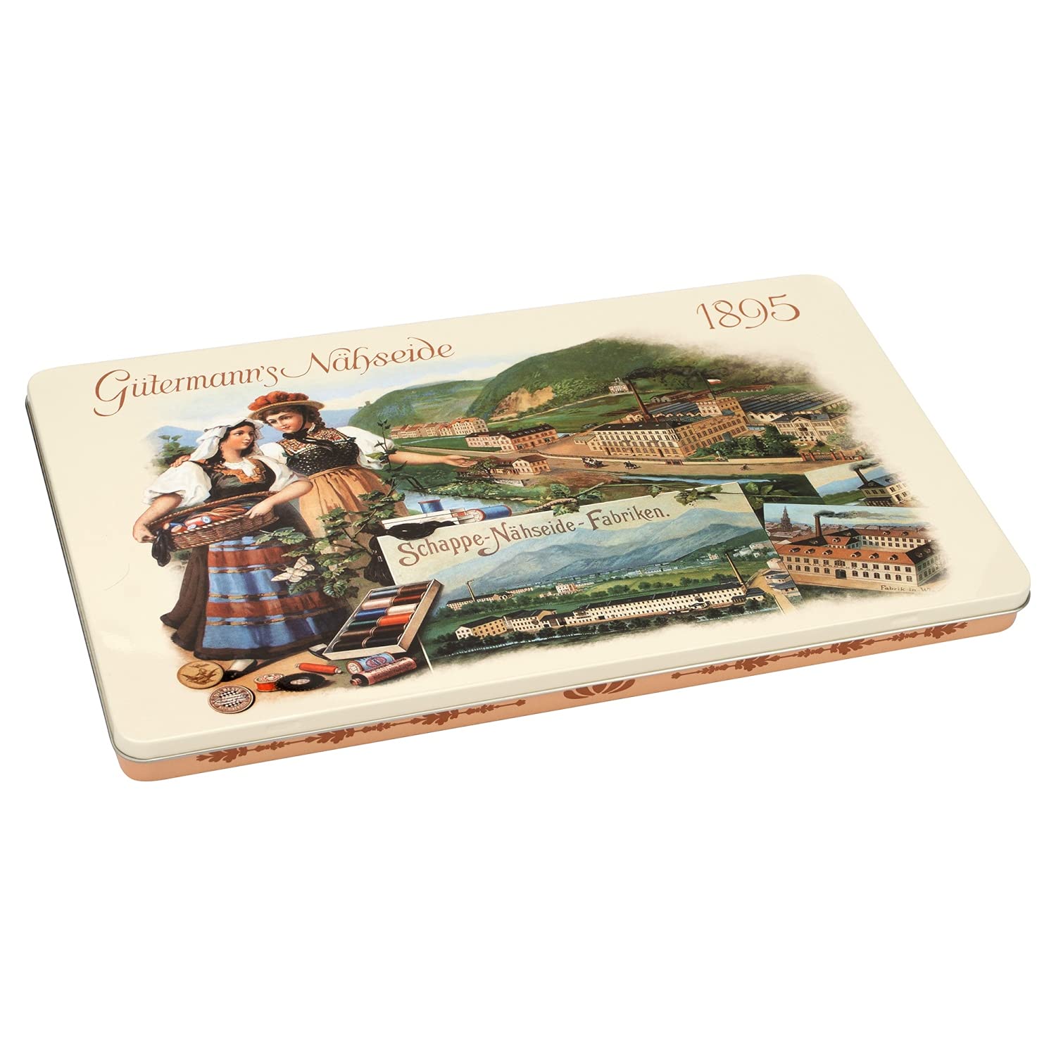 Gütermann creativ Nostalgic Caja que contiene 48 bobinas de hilo Coselotodo