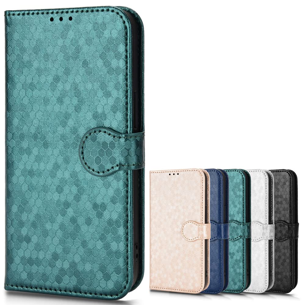 SHIEID Wallet Case for Oukitel C51, Oukitel C51 Magnetic Enclosed Dot Painted Phone Case, Compatible with Oukitel C51 Phone Case Cover-Green
