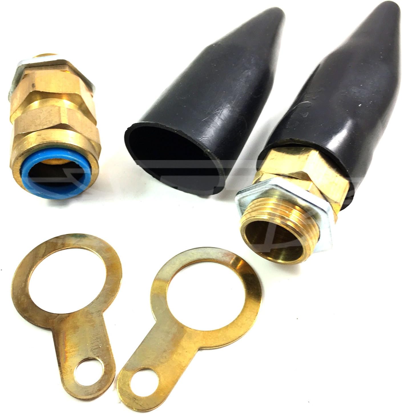 PACK OF 2, 25mm OUTDOOR CW SWA BRASS CABLE GLAND KIT, INCLUDING SHROUD