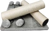 Dimaka 74cm Tall Cat Scratching Post Natural Sisal Rope Vertical Tree view 8