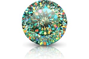 GENERIC Gemonite 5 CT Portuguese Cut Loose Moissanite, VVS Green Moissanite Diamond for Engagement Ring, Earring, Pendant, Bands and Jewelry