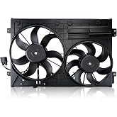 AUTOKAY Radiator Cooling Fan for Volkswagen for Audi | Radiator Condenser Fan, Jetta Beetle Tiguan Golf, A3 TT 2.0L Diesel, 1K0121205AD9B9 1K0959455N 1K0959455DL