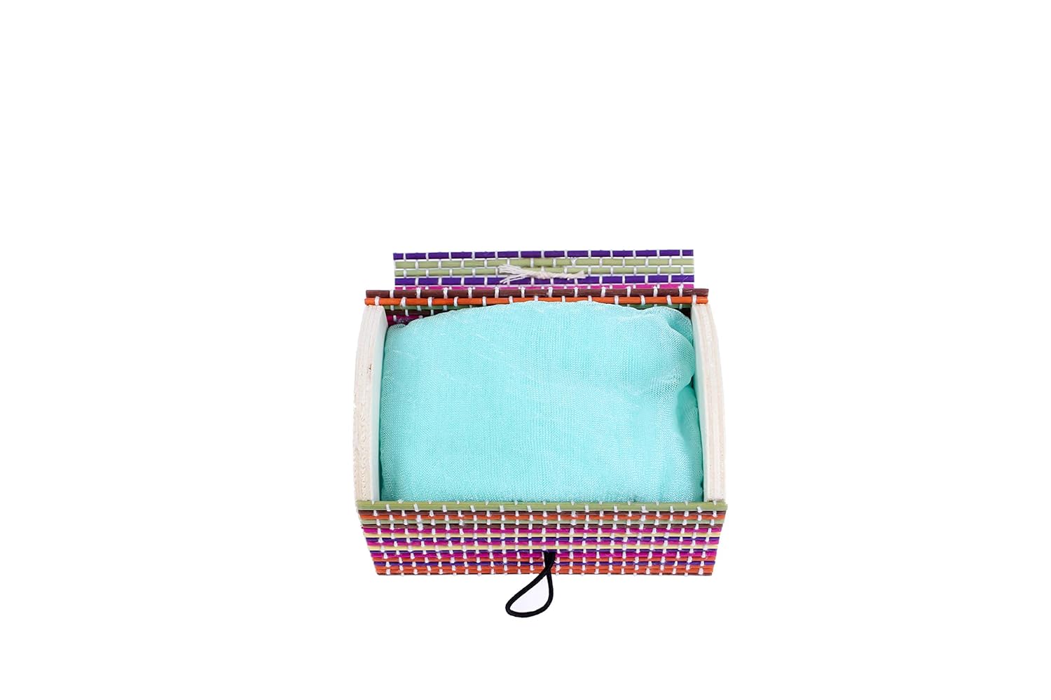 Lote De 12 Panueloscolorful Presentado En Baul Bambu De Regalo Ideal Para Regalos De Bodas Baratos Hogar Y Cocina Recuerdos