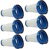 PUREBURG SVF11 Replacement Vacuum Filters Compatible with Black and Decker HSV320J HSV420J HSV520J HSV320J32 HSV420J42 HSV520J01 SVA420B SVA520B HSV320 HSV420 HSV520 Cordless Stick Vacuum,6-Pack