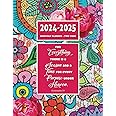 2024-2025 Monthly Planner: Two Year Christian Schedule Organizer (January 2024-December 2025) with Bible verses and boho floral cover