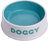Petface Doggy Ceramic Bowl 18 cm Cream Aqua Brand Petface