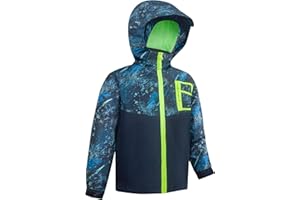 SWISSWELL Kid's Rain Jacket Youth Boys and Girls Lightweight Waterproof with Detachable Hooded Raincoat