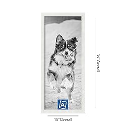 ArtToFrames 13x32 Inch White Picture Frame, This