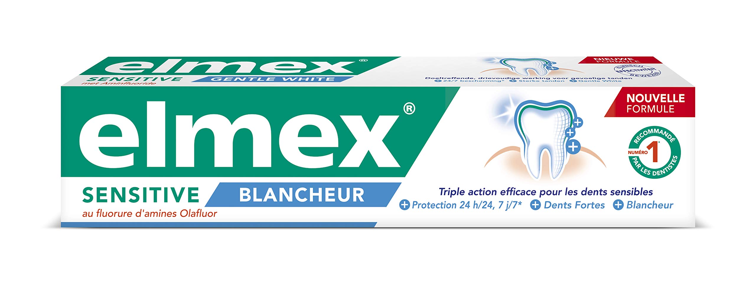 Elmex Sensitive Whitening Toothpaste, 75 ml, Pack of 3