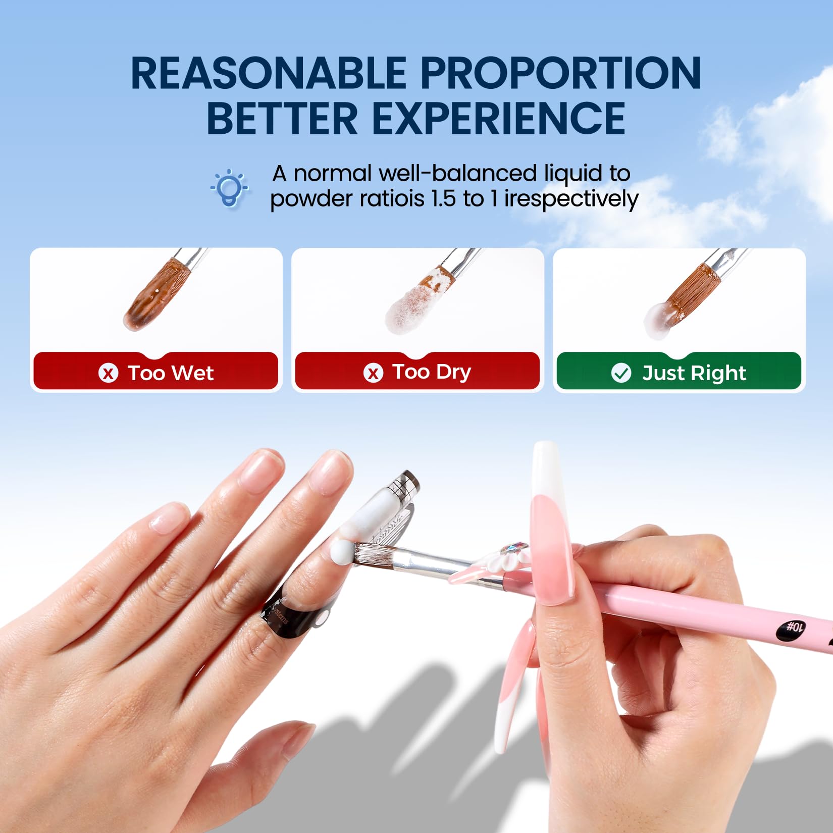 Professional Acrylic Nail Liquid for Nail: 4fl.oz Acrylic Liquid with Nail Brush for Beginners at Home DIY Nail Salon Use Non-Yellowing MMA-Free - Image 2