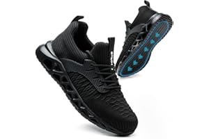 DINGGU Non Slip Steel Toe Shoes for Men Women Comfortable Work Shoes Lightweight Safety Composite Toe Shoes