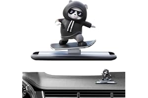 Bear Dashboard Decorations - Dashboard Car Decor - Funny Skateboard Bear Decoration, Dashboard Car Decor, Car Dashboard Ornam