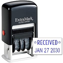 ExtraMark Ultra Dater Self-Inking Rubber Date