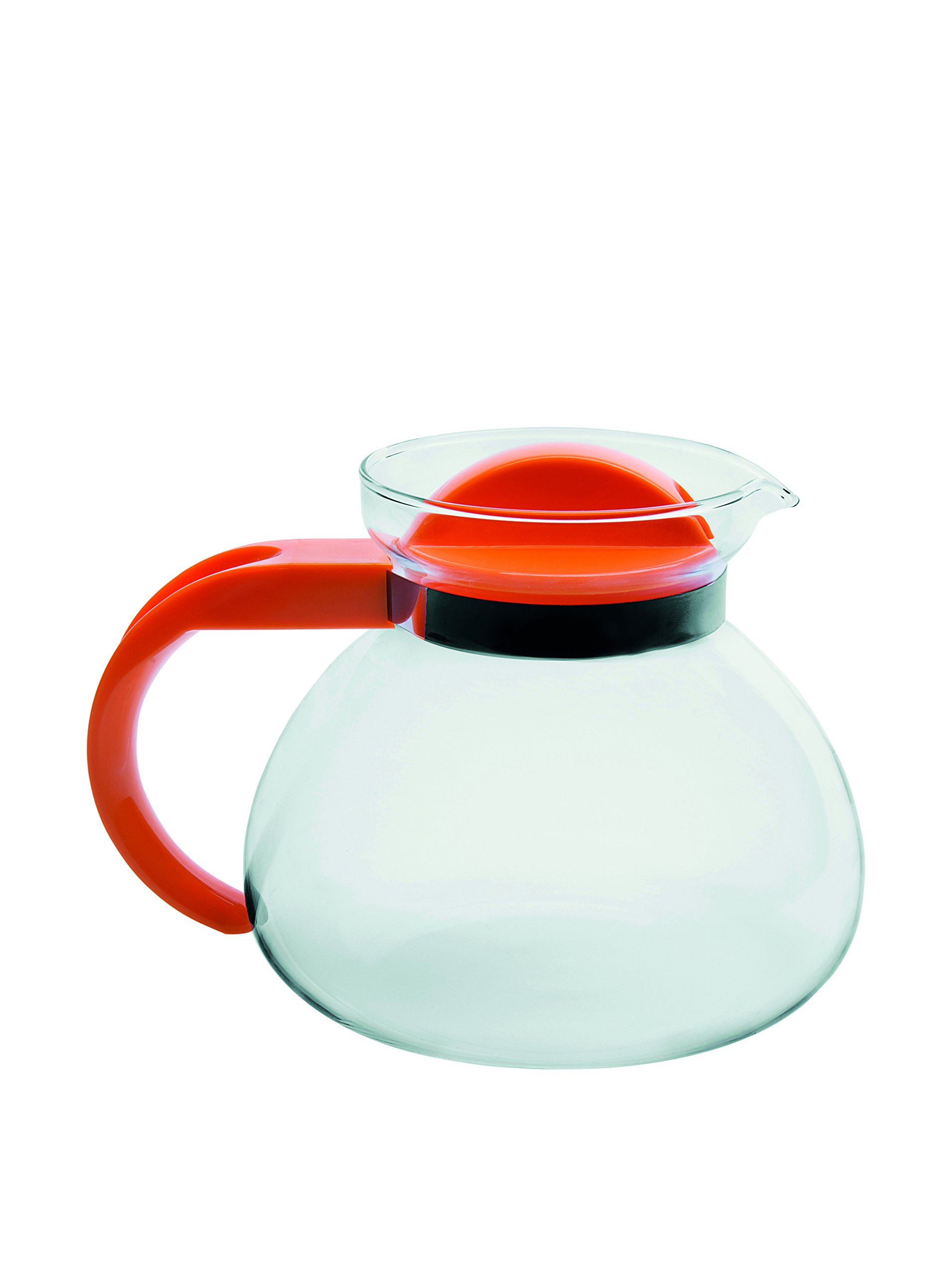 Excelsa Tea Time Glass Teapot 1.9 Litres, Borosilicate Glass, Transparent, 18 x 15 x 18 cm